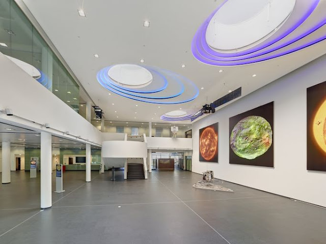pop ceiling art with LED lighting for commercial places and recessed ceiling lights