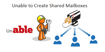 Unable to create shared mailboxes from CSV