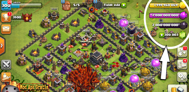 Download COC/Clash Of Clans Mod Apk Unlimited Gems, Gold, Money, Elixir New Update 2019