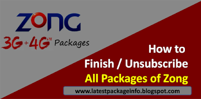 How to Finish / Unsubscribe All Packages of Zong