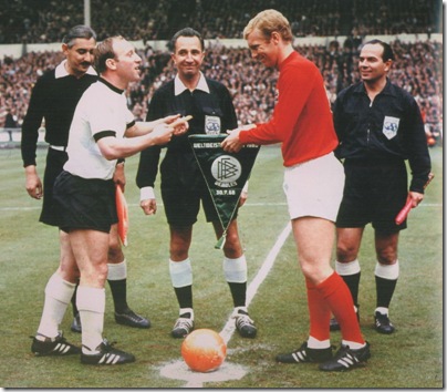 1966 World Cup Final with UweSeeler and Bobby Moore