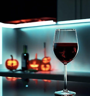 Halloween red wine