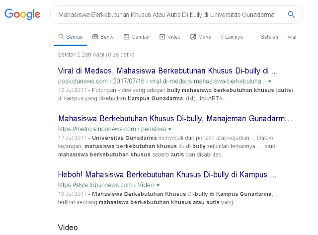 Mahasiswa Berkebutuhan Khusus Atau Autis Di bully di Universitas Gunadarma