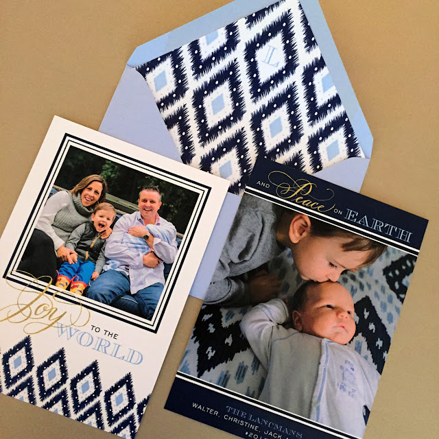 Custom Ikat Christmas Card