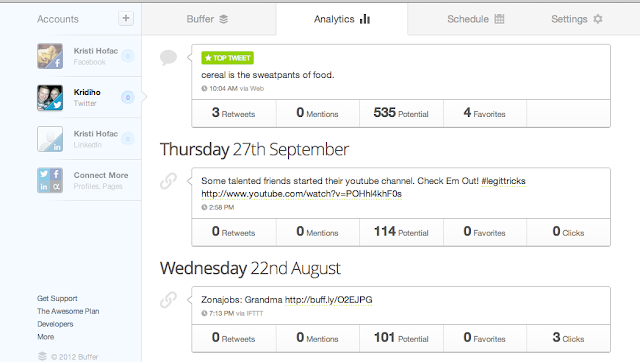 Buffer - Free Marketing Tool