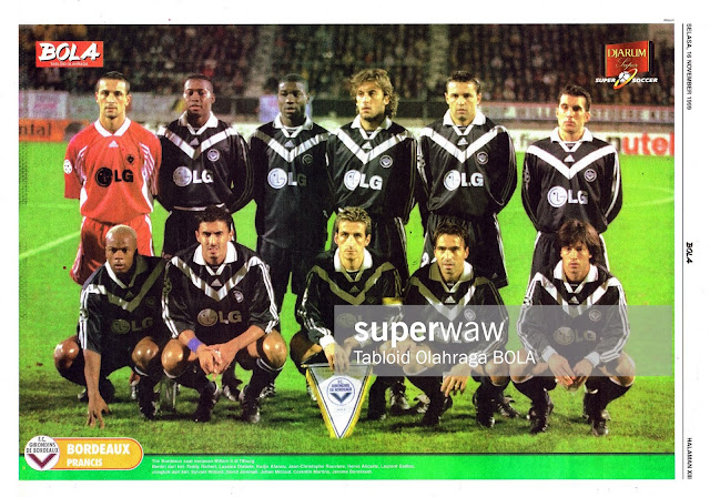 BORDEAUX TEAM SQUAD 1999