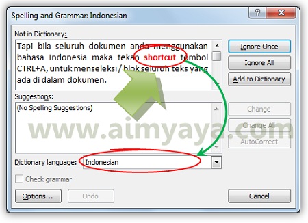 Cara Menggunakan Spelling Checker Bahasa Indonesia di Ms 
