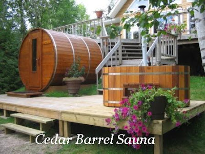 used outdoor wood fired saunas