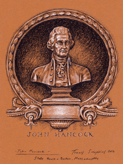 John Hancock. Massachusetts State House. Doric Hall. Boston, MA. by Travis Simpkins