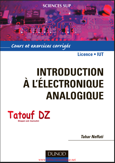 Livre Introduction à l'électronique analogique en PDF