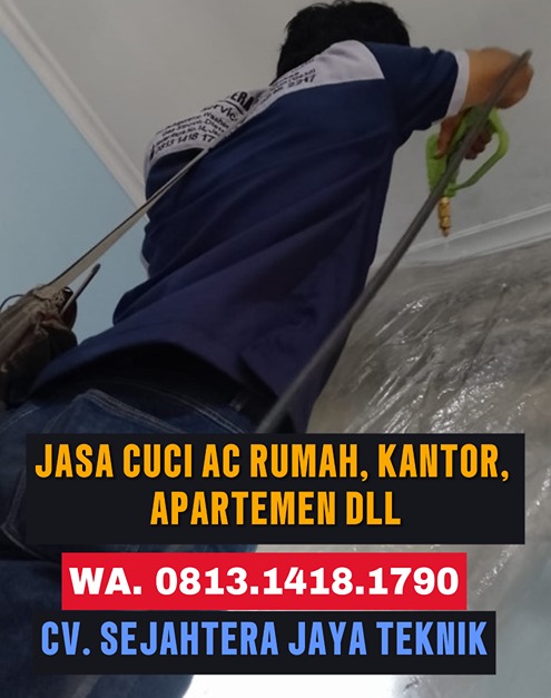 Tukang Cuci AC Rumah, Kantor, Pabrik Terdekat Malaka Sari