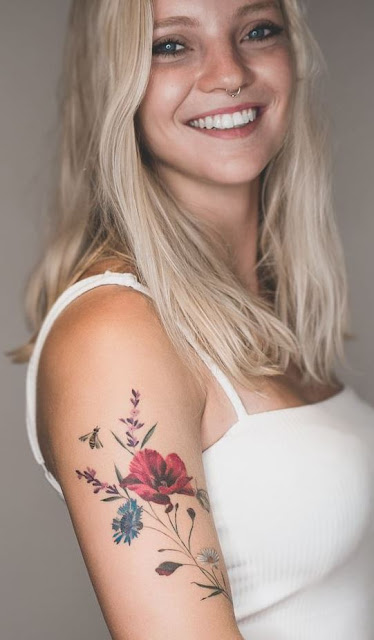 tatuagens de flores para as meninas