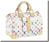 Louis Vuitton Inspired Multi-color Handbag (White)