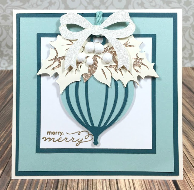 Cricut Merry Ornament card