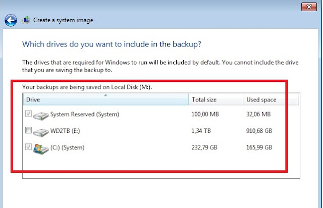 Cara backup data dan restore windows 7 c