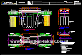 Gambar-Jembatan-Gelagar-Beton-Bertulang-Balok-T-Kelas-B-Bentang-14-Meter-Format-DWG-Autocad-01