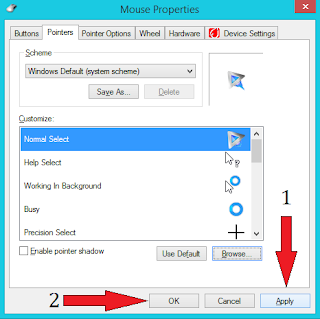 Cara Mengganti Cursor di Windows 7, 8, 8.1 Terbaru Hazpedia