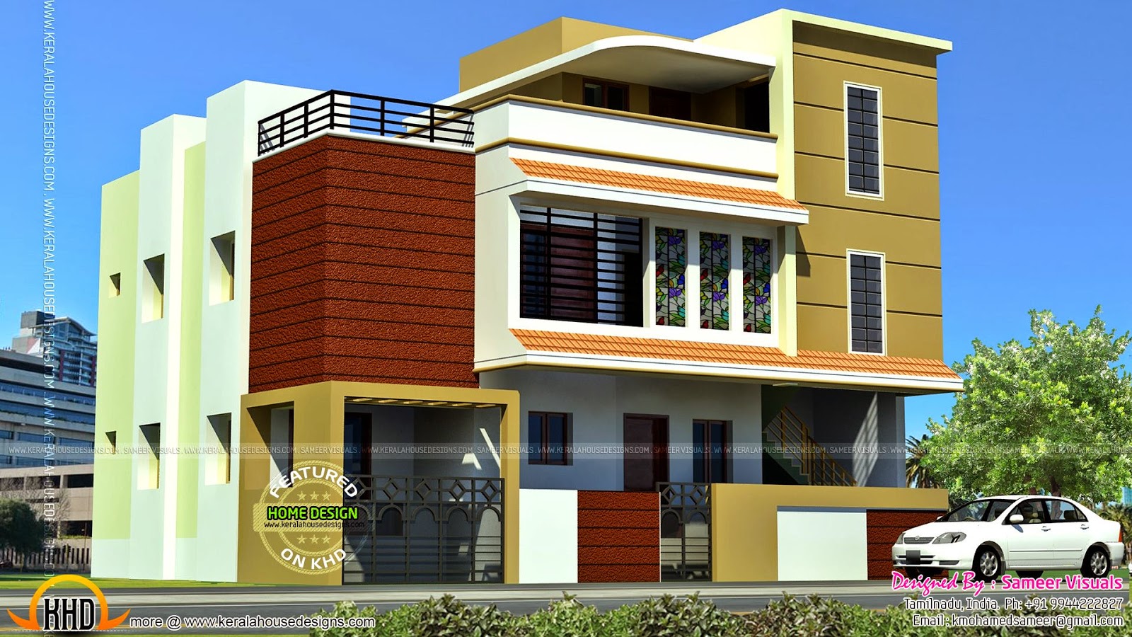  Tamilnadu  model house  Kerala home  design  and floor plans 