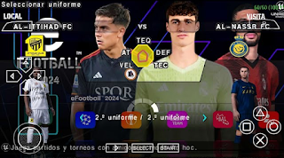 Download eFootball PES Update 2024 PPSSPP New Update Textures And Kits Best Graphics Latest Transfer Camera Like PS5