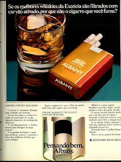 propaganda de cigarros Albany de 1979; propaganda anos 70; história decada de 70; reclame anos 70; propaganda cigarros anos 70; Brazil in the 70s; Oswaldo Hernandez;