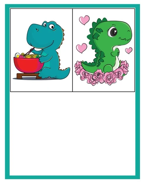 Color Cute Dinosaurs