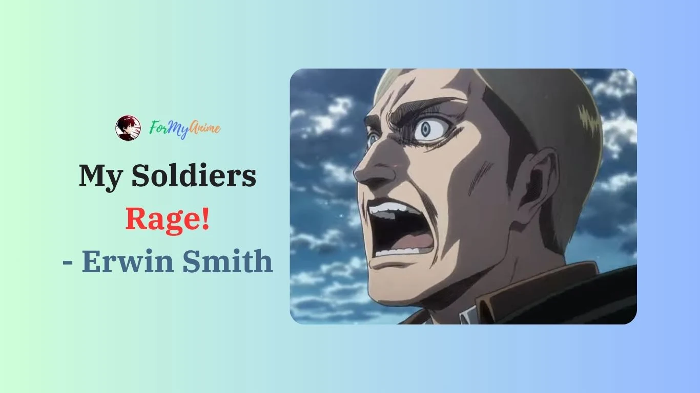 My Soldiers Rage! - Erwin Smith's Powerful Speech [Attack on Titan]