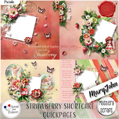 Strawberry Shortcake Collab by Mystery Scraps and MaryJohn Scraps