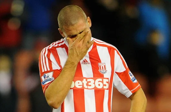 Stoke City striker Jonathan Walters reflects on his 90 minutes of misery