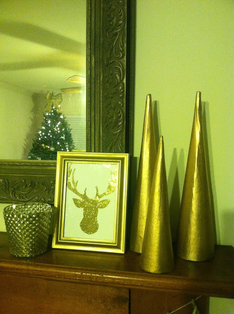 Glitzy Holiday Mantel on Darling Cashmere