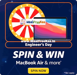 In celebration of Engineer's Day, Amazon is hosting a Spin and Win quiz on its Funzone section.