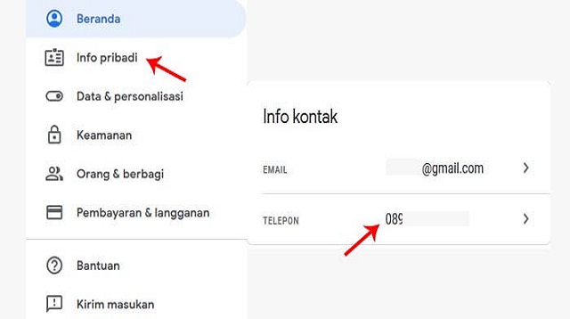 Cara Mengganti Nomor Verifikasi Gmail