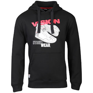 Vision Men's Sneaker Hoody - Black -Delantera