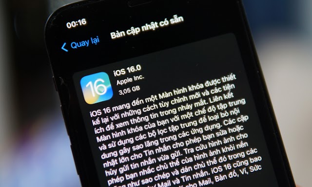 Apple phát hành iOS 16