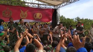 Olah Raga  Bersama Perkuat Sinergisitas TNI Dan Polri