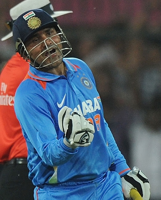 Virender Sehwag 200 runs Vs West Indies - Pics and Video