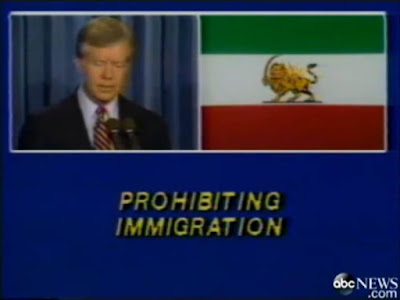 President Jimmy Carter prohibiting immigration from Iran, April 7, 1980