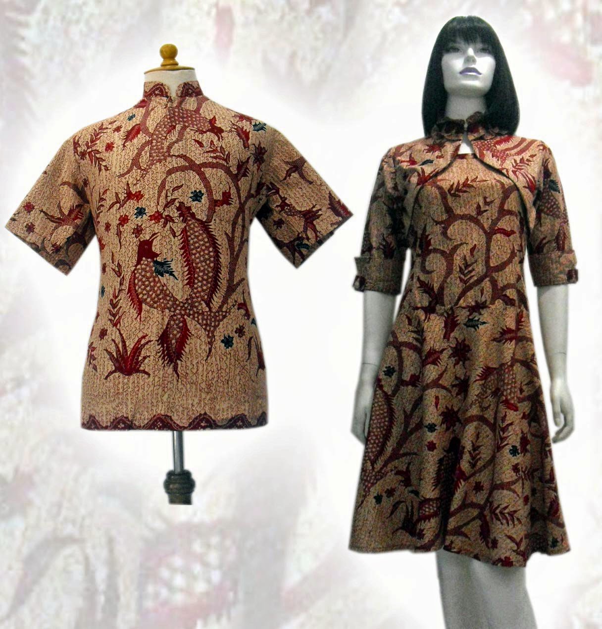 10 Model  Baju  Batik  Modern Pria  dan Wanita Terbaru  Batik  