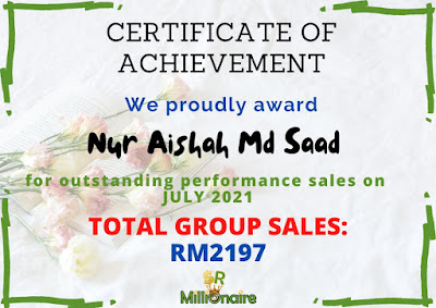 total sales shaklee julai 2021