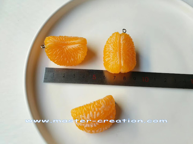 mini orange keychain pendant