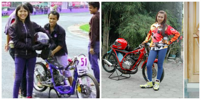 Kumpulan Foto Joki / Penunggang Cewek Cantik dan Seksi Drag Bike / Moto Racing