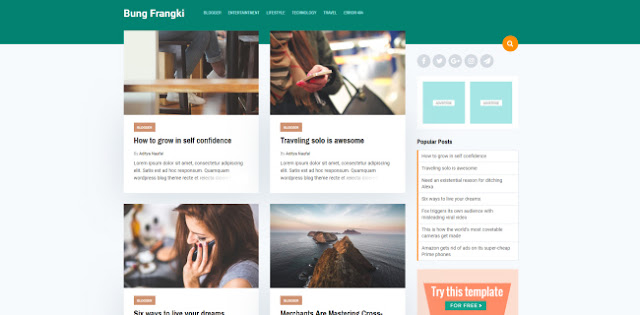 Bung Frangki blogger template