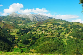 vista de la zona del alto de La Cobertoria desde la ruta