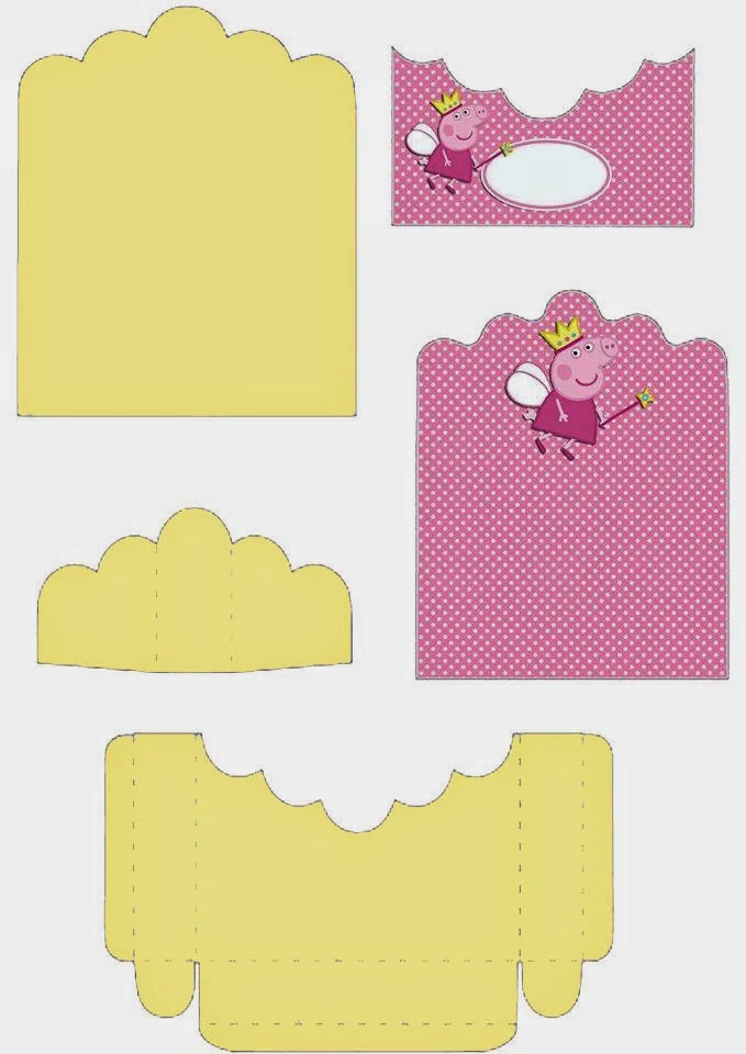 Peppa Pig Fairy: Free Printable Candy Packages Support.