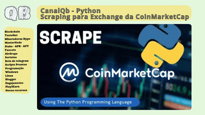 CanalQb - Python - Scraping para Exchange da CoinMarketCap