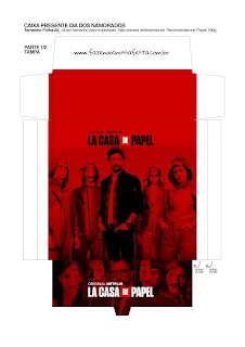 Money Heist: Free Printable Boxes. 