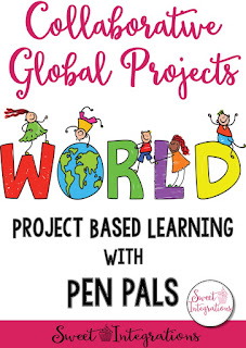 Collaborative Global Projects for kids are a great way to help students write more while learning about those from other cultures around the world. Try this great site! A variety of skills can be integrated into the projects, plus teachers have access to everything. So it's a safe way for students to learn online skills in an everchanging world. Click through for more details and to learn more about this innovative technology PBL option. {second, third, fourth, fifth, sixth grade}