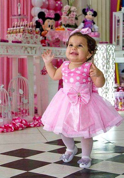 Vestido Infantil Rosa