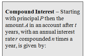 How Long Will It Take for an Investment to Triple if It is Compounded Continuously at 13 â€¹