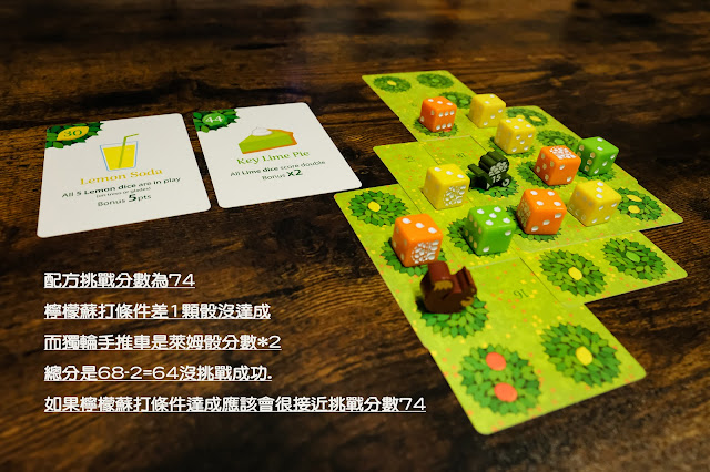 Grove solitaire card game review 果樹林 桌遊 單人 配方挑戰模式範例