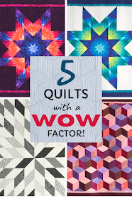 Five quilt kits with a WOW factor! Find all the kits on Bluprint!